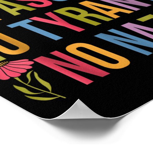 No Kings Patriotic Men Women Liberty Poster (Ecke)