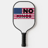 "NO kings" Pickleball Paddle (Rückseite)
