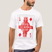 No Kings Playing Card Shirt – Red Diamond King Gra (Vorderseite)
