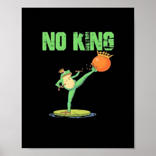 No Kings Portland Frog Protest – Funny Anti-Author Poster (Vorne)