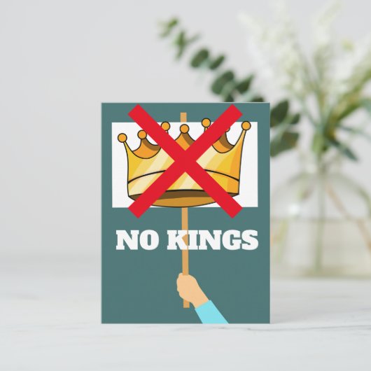 No Kings Postcard Postkarte (Stehend Vorderseite)