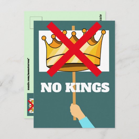 No Kings Postcard Postkarte (Vorne/Hinten)