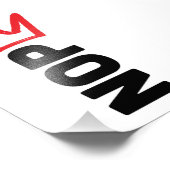 No Kings Poster (Ecke)