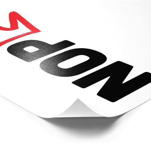 No Kings Poster (Ecke)