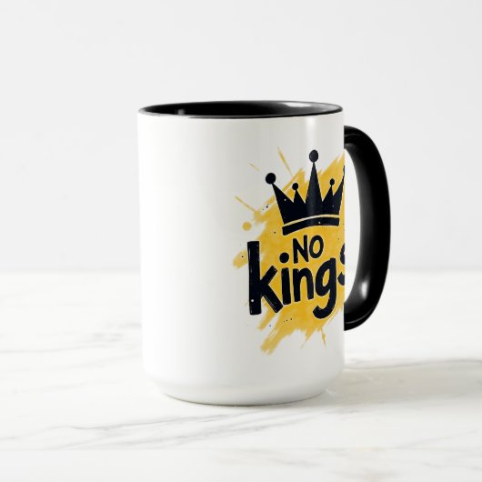 No Kings – Power to the People Design Tasse (VorderseiteRechts)