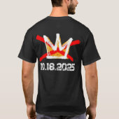 No Kings Protest-2025 T-Shirt (Rückseite)