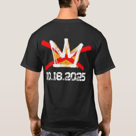 No Kings Protest-2025 T-Shirt (Rückseite)