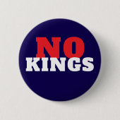 NO KINGS Protest Button (Vorderseite)