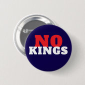 NO KINGS Protest  Button (Vorne & Hinten)