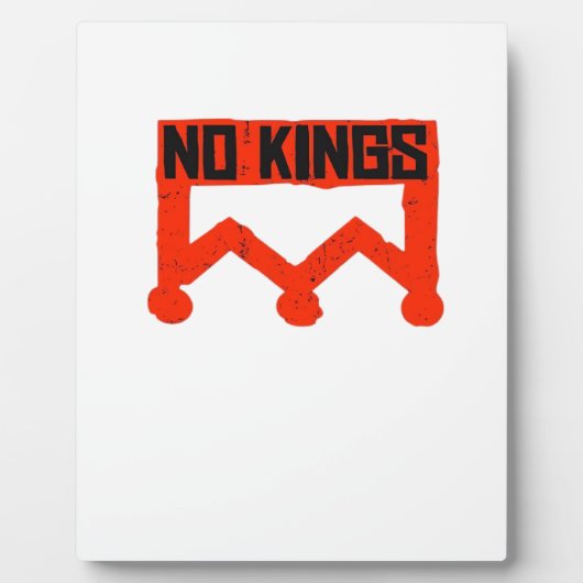 No Kings Protest Graphic Grunge Crown  American Cl Fotoplatte (Vorderseite)