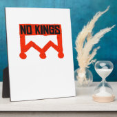 No Kings Protest Graphic Grunge Crown  American Cl Fotoplatte (Seite)