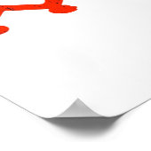 No Kings Protest Graphic Grunge Crown American Cl Poster (Ecke)