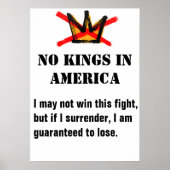 No Kings Protest Poster (Vorne)