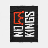 No Kings Protest Sign Fleecedecke (Vorderseite)