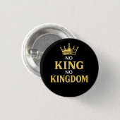 No Kings Protest Sign Vertical 2025 Button (Vorne & Hinten)