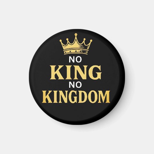 No Kings Protest Sign Vertical 2025 Magnet (Vorne)