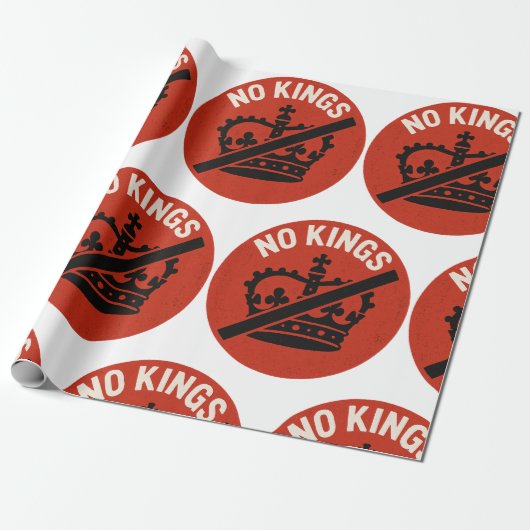 No Kings Protest Symbol Geschenkpapier (Ungerollt)