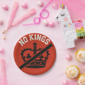 No Kings Protest Symbol Pappteller (Party)