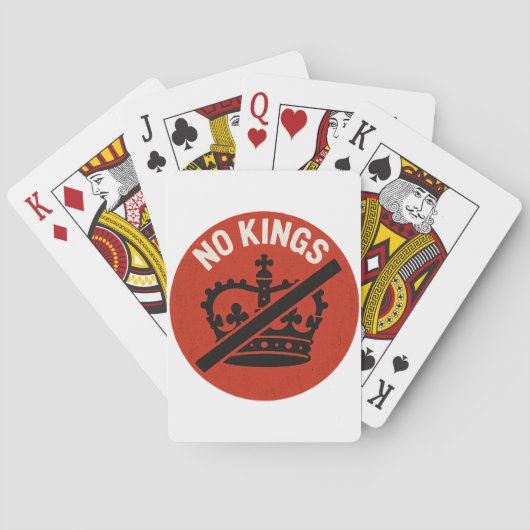 No Kings Protest Symbol Spielkarten (Rückseite)