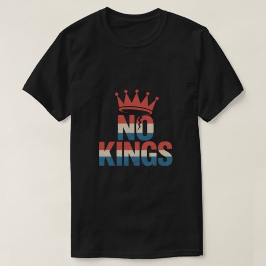 No Kings Protest T-Shirt (Design vorne)