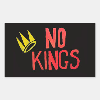 No Kings Proud to be An American Sign Rechteckiger Aufkleber