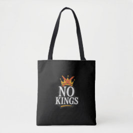 No Kings - Rebellige Minimalistische Aussage Tasche