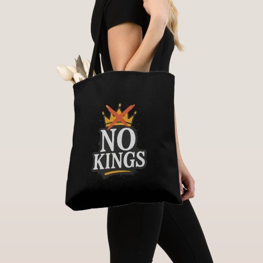 No Kings - Rebellige Minimalistische Aussage Tasche (Von Nahem)