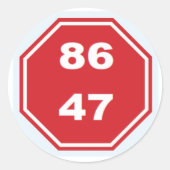 NO KINGS RUNDER AUFKLEBER (Vorderseite)