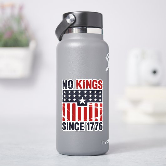 No Kings Seit 1776 Patriotic 4. Juli Aufkleber (HydroFlask)