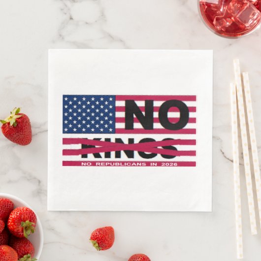 NO KINGS SERVIETTE (Beispiel)