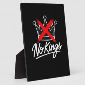 No Kings Simple Crown Artistic Design Fotoplatte (Seite)