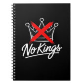 No Kings Simple Crown With Cross Artistic Design Notizblock (Vorderseite)