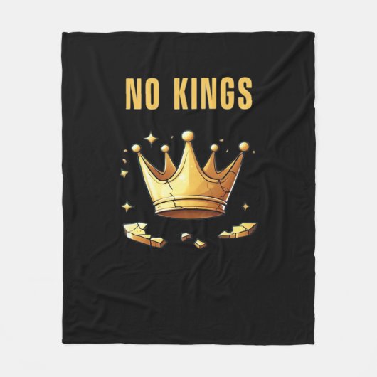 No Kings. Simple Yet Impactful Visual Of A Destroy Fleecedecke (Vorderseite)