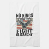 No Kings Since 1776 Patriotic Eagle Vintage Shirt  Geschirrtuch (Vertikal)
