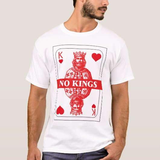 No Kings Spielkarten-Shirt T-Shirt (Vorderseite)