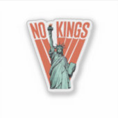 No Kings Statue Of  Protest  American Classic Aufkleber (Vorderseite)