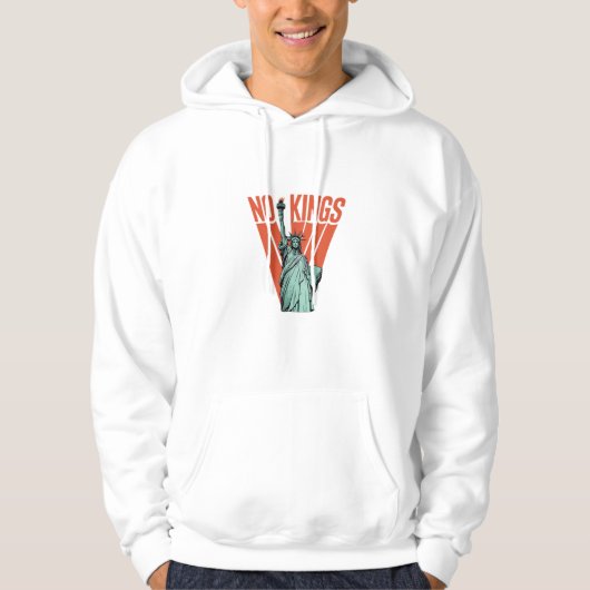 No Kings Statue Of Protest American Classic Hoodie (Vorderseite)