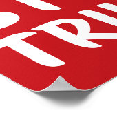 NO KINGS STOP TRUMP Anti-Trump | RED | Protest Poster (Ecke)