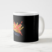 No Kings Trendy Design Jumbo-Tasse (Vorderseite Rechts)