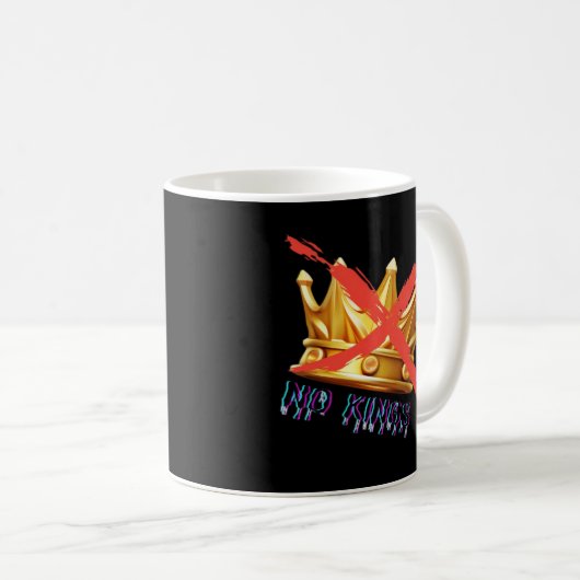 No Kings Trendy Design Kaffeetasse (VorderseiteRechts)