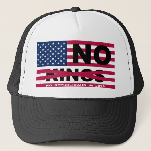 NO KINGS TRUCKERKAPPE (Vorderseite)