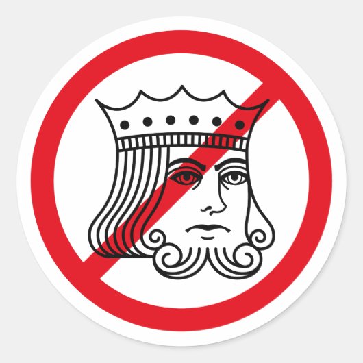 NO KINGS - Trump Protest - Stickers (Vorderseite)