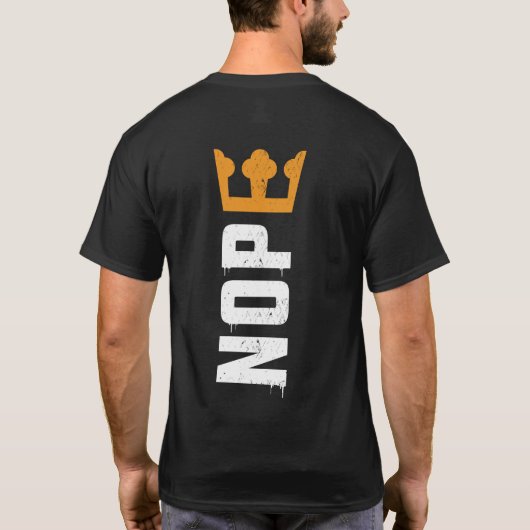No Kings Two Sided Front Back NOPE T-Shirt (Rückseite)