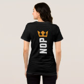 No Kings Two Sided Front Back NOPE Tri-Blend Shirt (Rückseite voll)