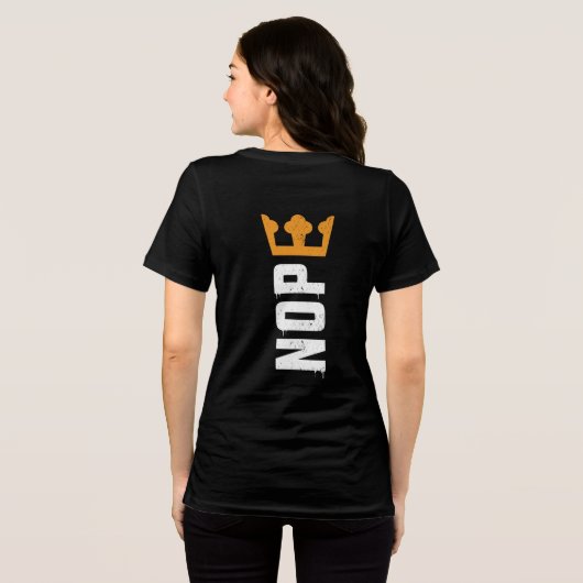 No Kings Two Sided Front Back NOPE Tri-Blend Shirt (Rückseite voll)