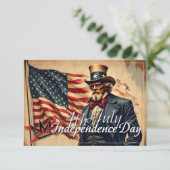 No Kings Uncle Sam Independence Day Art (Stehend Vorderseite)