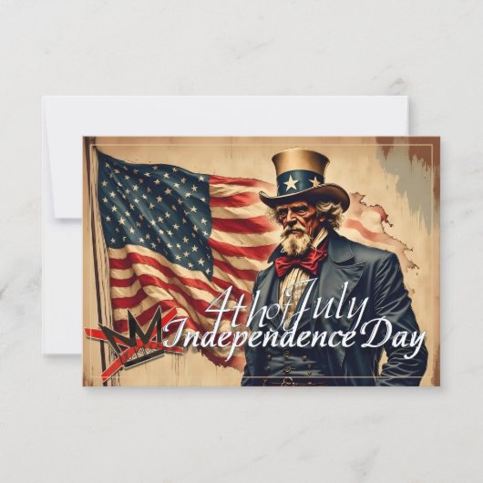 No Kings Uncle Sam Independence Day Art (Vorderseite)
