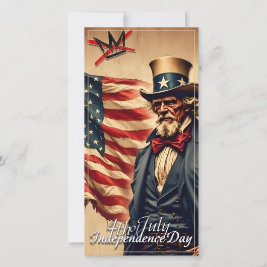 No Kings Uncle Sam Independence Day Art (Vorderseite)