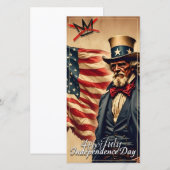 No Kings Uncle Sam Independence Day Art (Vorne/Hinten)