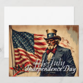 No Kings Uncle Sam Independence Day Art (Vorne/Hinten)